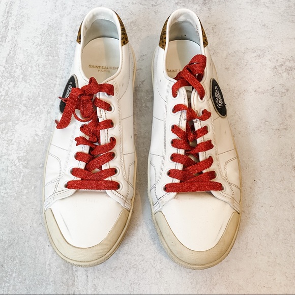 Like new - SAINT LAURENT Court Classic Diamond sneakers Sz 41 (size 10) - Picture 3 of 7